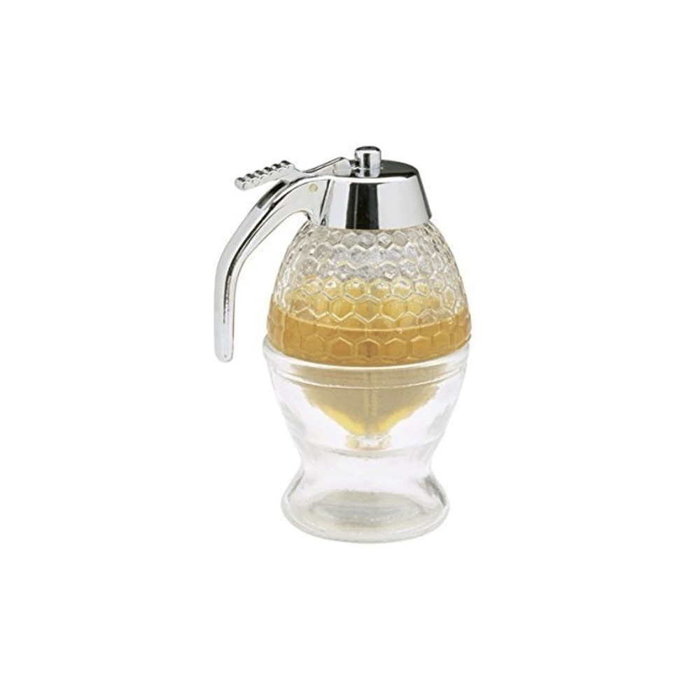 Unbranded Honey Dispenser Unisex OS Clear Excellent Honeycomb Glass Bottom Pour